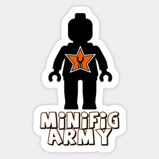 "MINIFIG ARMY" Minifig with Customize My Minifig Star Logo Sticker